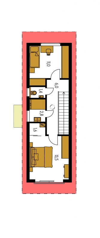 Floor plan of second floor - ZEN 4
